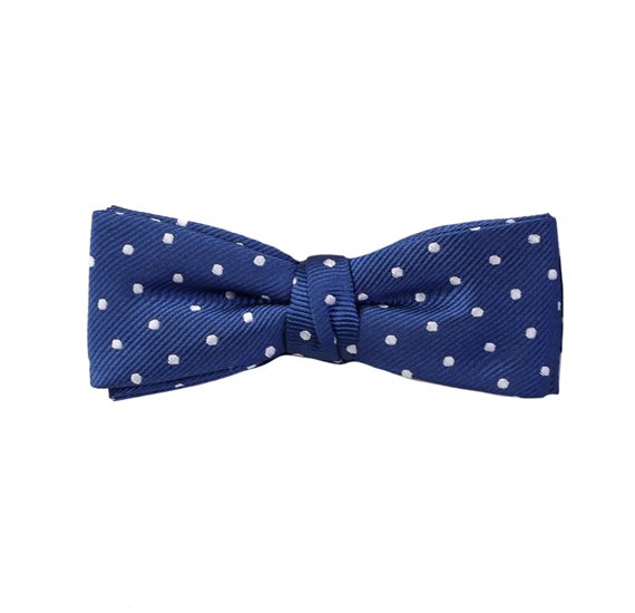 Papillon Bambino Blu Inchiostro a Pois