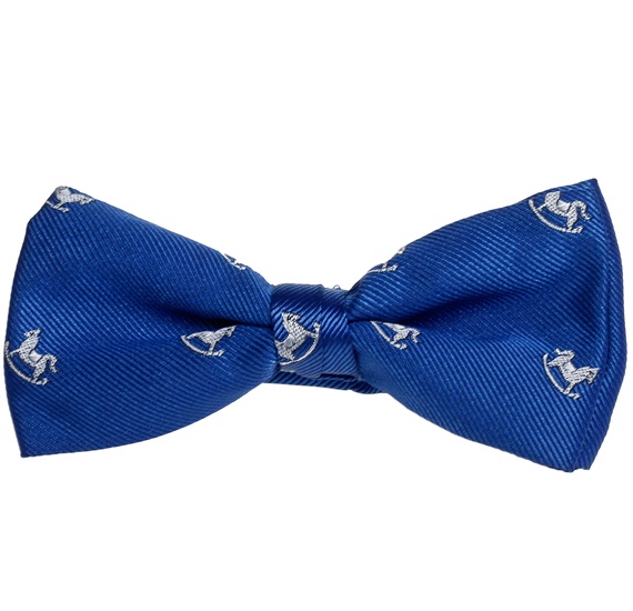 Papillon Bambino Blu con Cavallucci Bianchi
