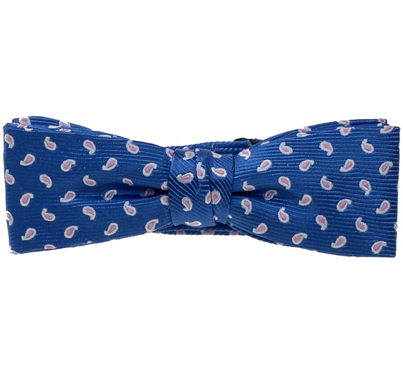 Papillon Bambino Blu con Cashmere Rosa