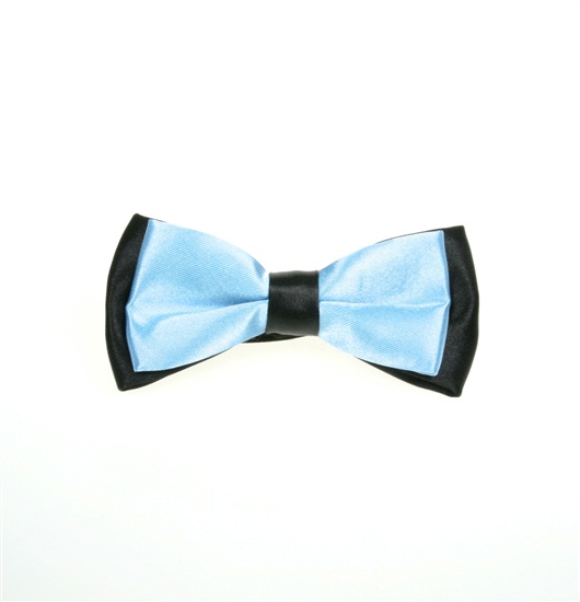 Papillon Bambino Bicolore Nero e Azzurro Cielo