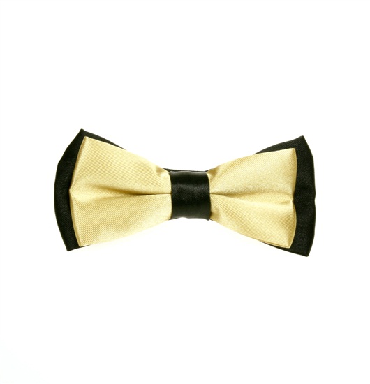 Papillon Bambino Bicolore Nero e Beige Dorato