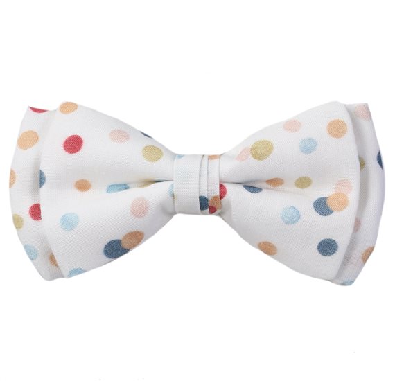 Papillon Bambino Bianco a Pois Colore