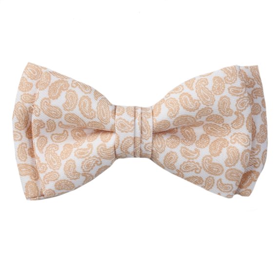 Papillon Bambino Bianco Paisley Beige