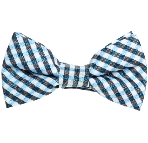 Papillon Bambino Quadretti Vichy Blu e Nero