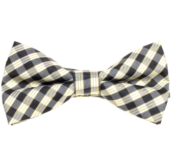 Papillon Bambino Quadretti Vichy Beige e Nero