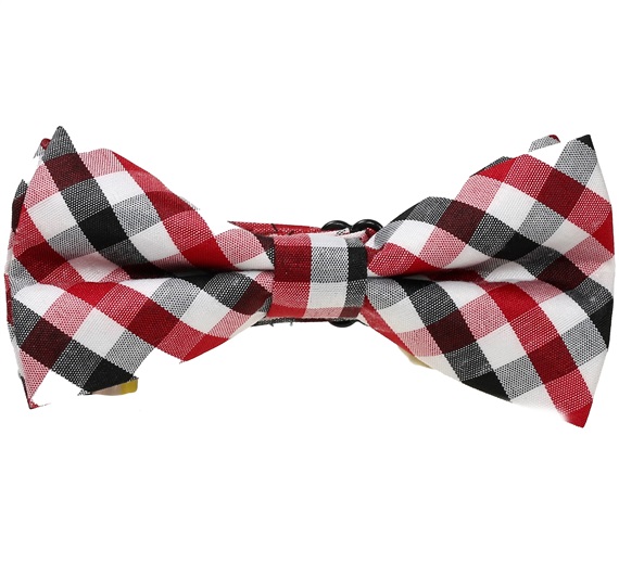 Papillon Bambino Quadretti Vichy Nero e Rosso