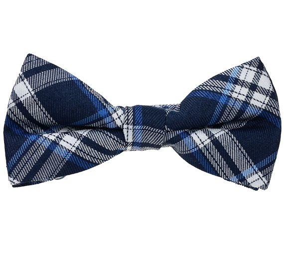 Papillon Bambino Quadretti Blu Navy