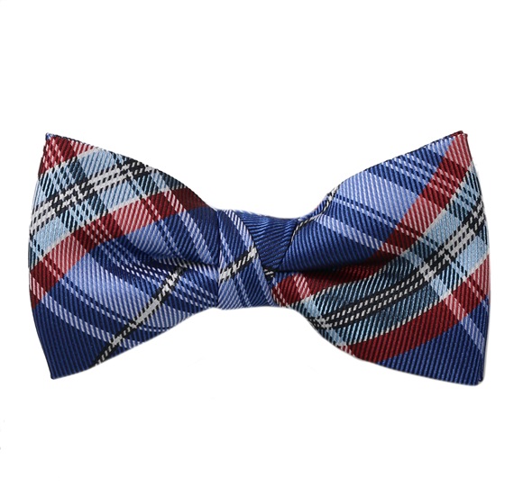 Papillon Bambino a Quadri Scozzesi Blu e Rosso