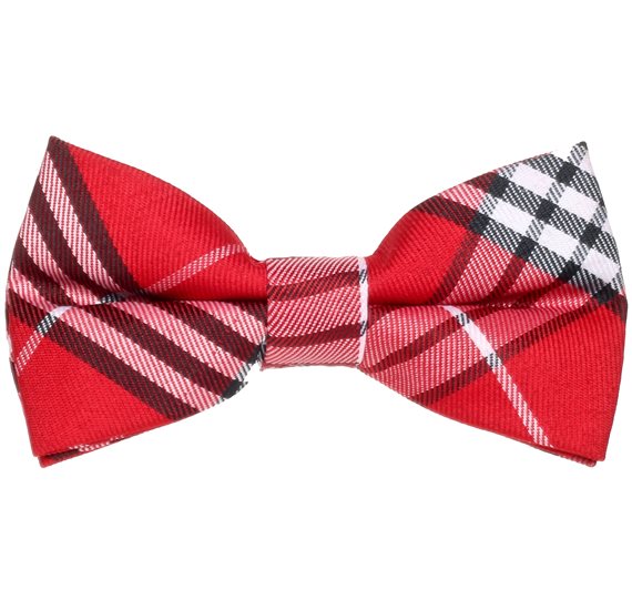 Papillon Bambino Quadretti Scozzesi Rosso e Nero