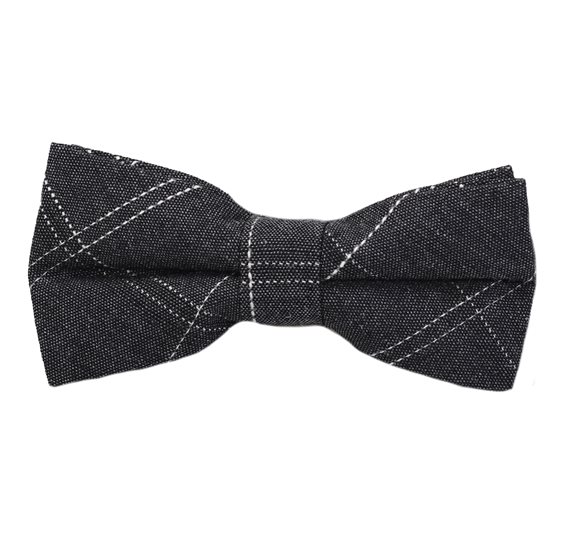 Papillon Bambino Quadretti Grigio