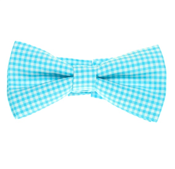 Papillon Bambino Quadretti Vichy Turchese