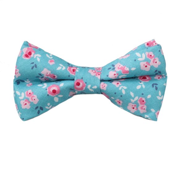 Papillon Bambino Fiori Turchese