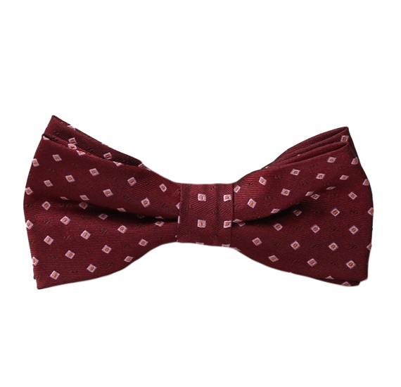 Papillon Bambino Bordeaux a Quadretti
