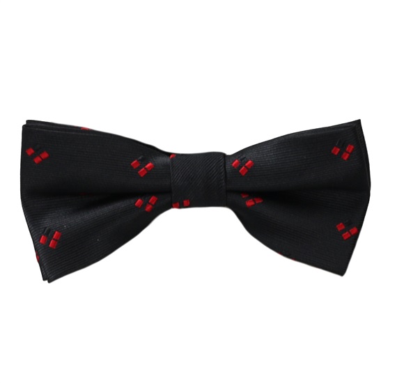 Papillon Bambino Nero Design Rosso