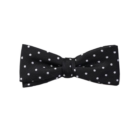 Papillon Bambino Nero Smoking Pois
