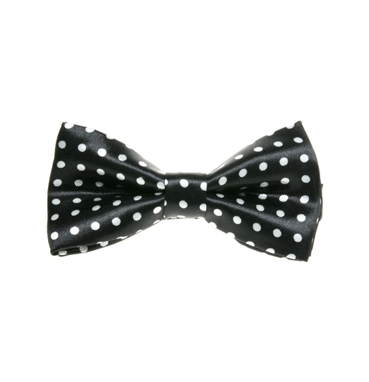 Papillon Bambino Nero a Pois Bianchi