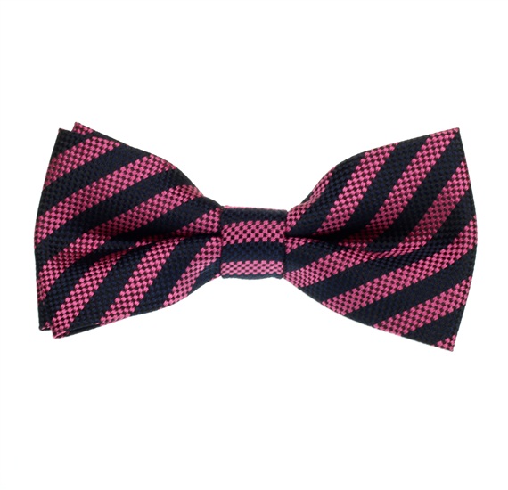 Papillon Bambino Righe Blu Navy e Magenta