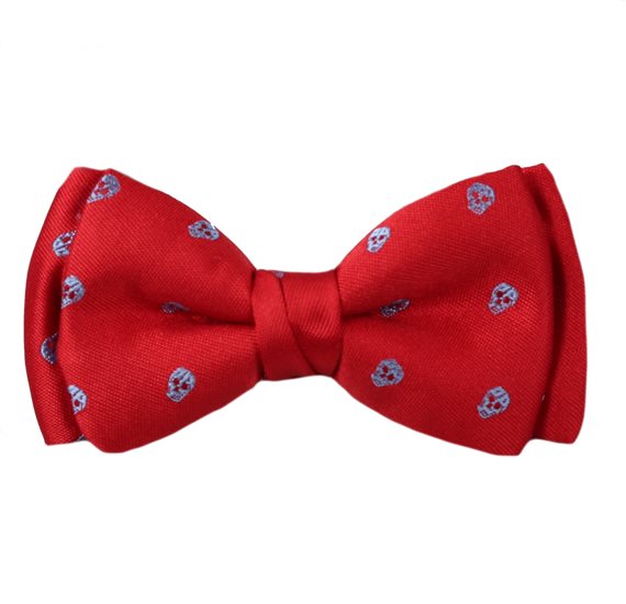 Papillon Bambino Rosso Teschi