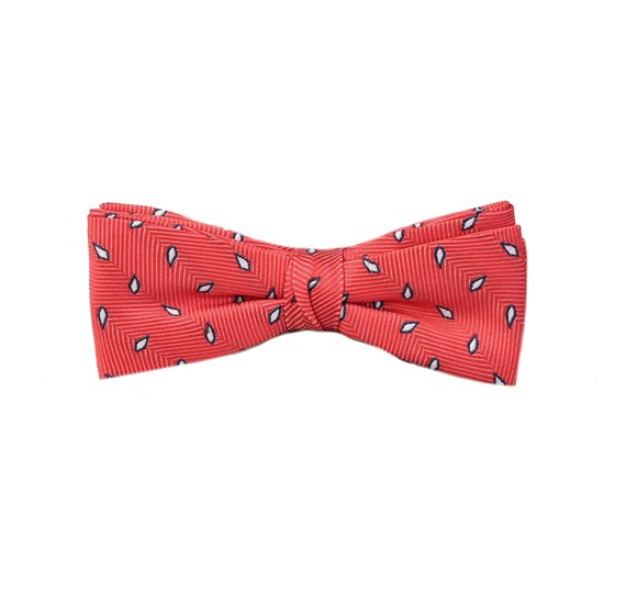 Papillon Bambino Rosso Corallo Foglie