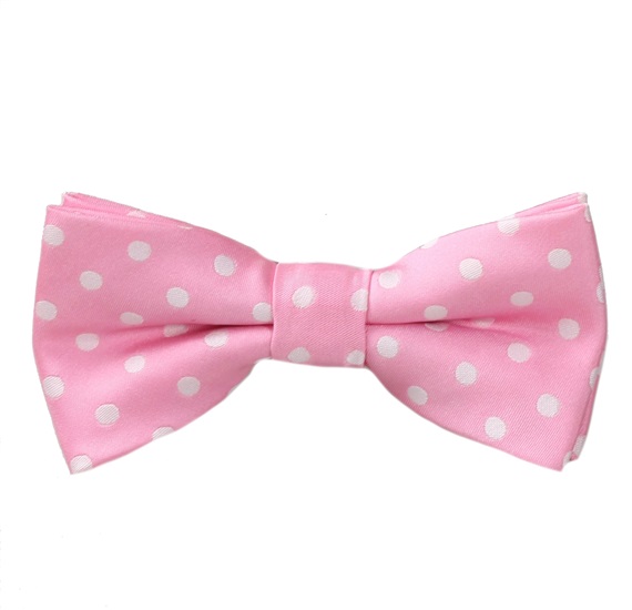 Papillon Bambino Rosa a Pois Bianchi