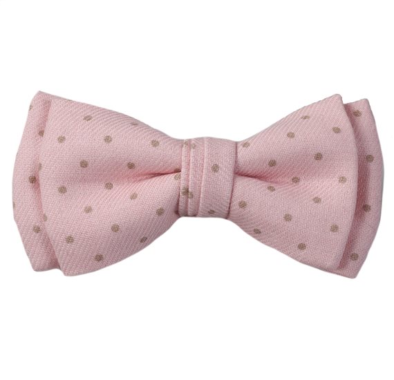 Papillon Bambino Rosa a Pois Cammello