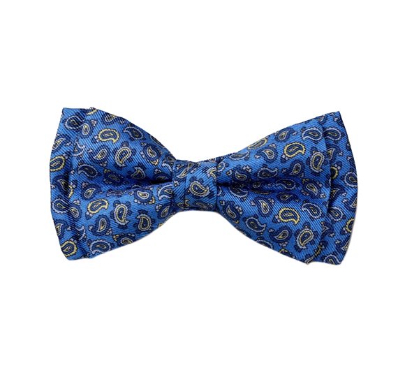 Papillon Bambino in Seta Paisley Blu