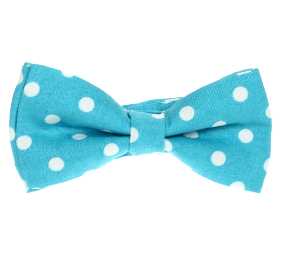 Papillon Bambino Turchese a Pois Bianchi