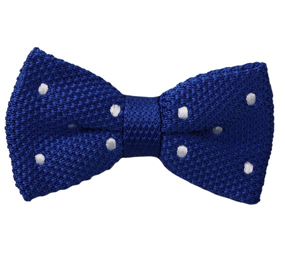 Papillon Punto Blu Royal a Pois