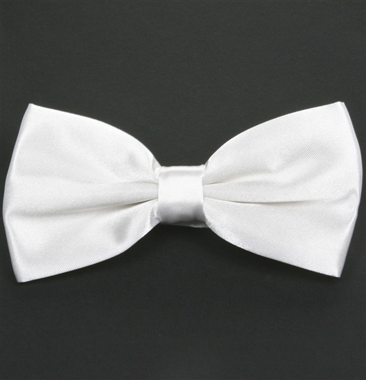 Papillon in Raso Bianco