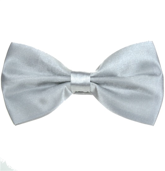 Papillon in Raso Grigio Chiaro