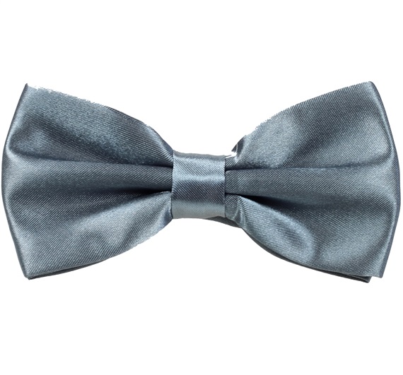 Papillon in Raso Grigio Medio