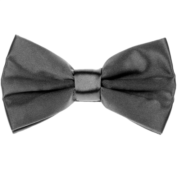 Papillon in Raso Grigio Scuro