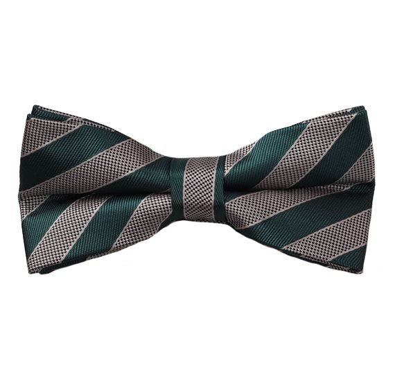 Papillon Righe Verdi e Sabbia