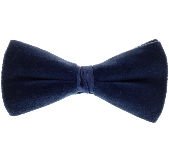 Papillon in Velluto Blu Scuro