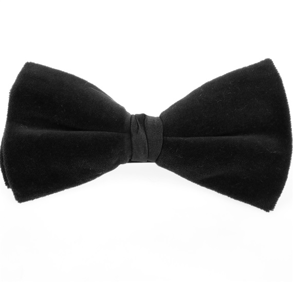 Papillon in Velluto Nero