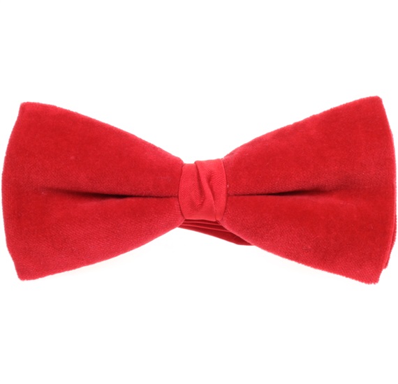 Papillon in Velluto Rosso