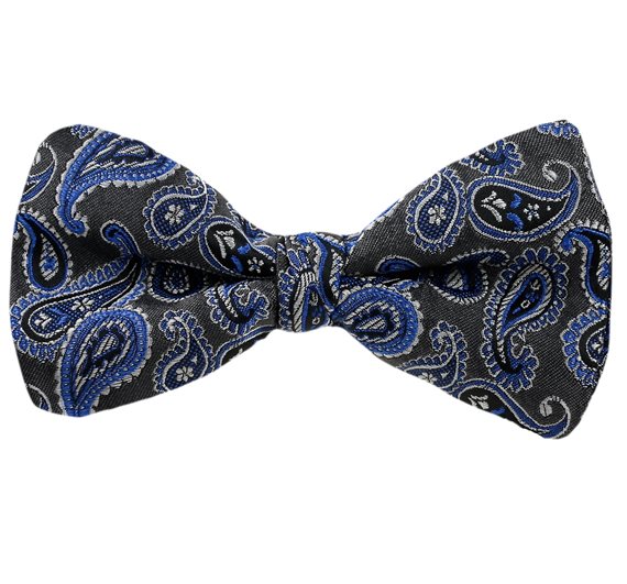 Papillon Verde Design Paisley Blu