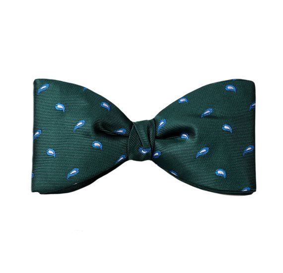 Papillon Verde Foglia Paisley