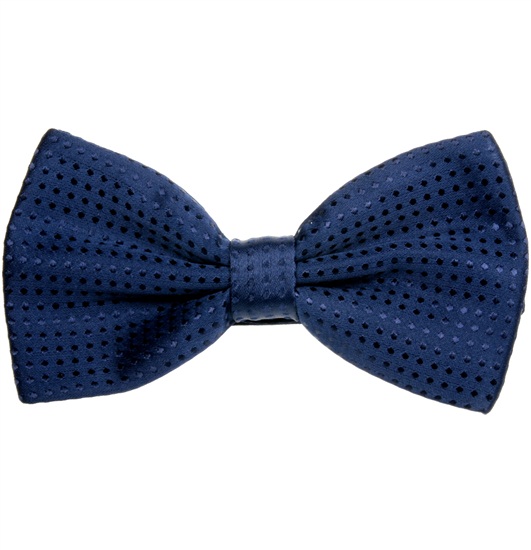 Papillon Elegante Blu Navy a Pois
