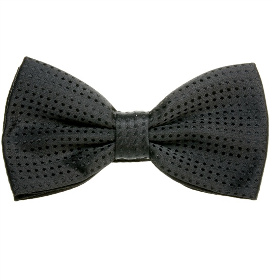 Papillon Elegante Nero Pois Neri