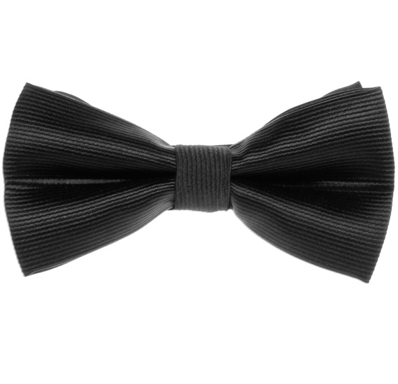 Papillon Elegante Righe Nere su Sfondo Nero