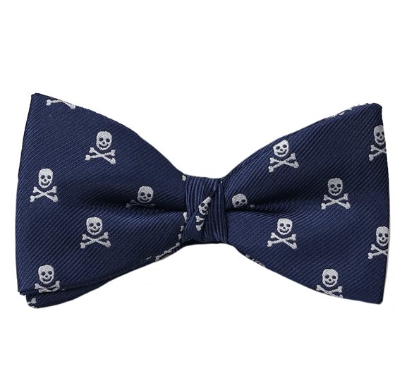 Papillon e Fazzoletto Teschi Blu