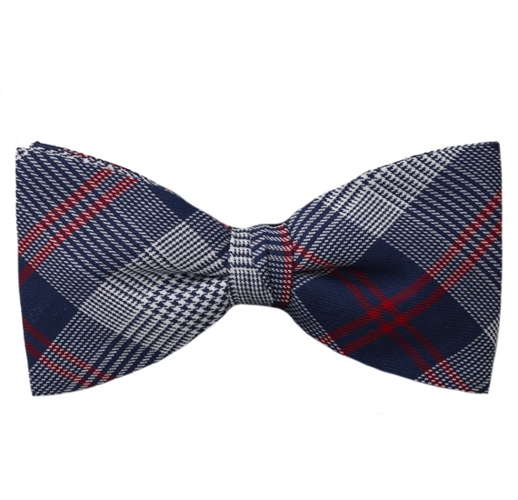 Papillon e Fazzoletto Principe di Galles Blu e Rosso