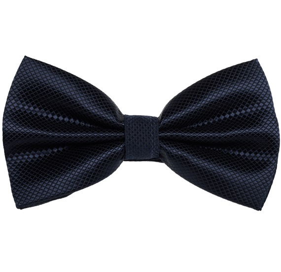 Papillon e Fazzoletto in Raso Blu Navy
