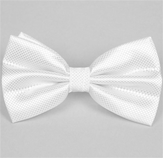Papillon e Fazzoletto in Raso Bianco