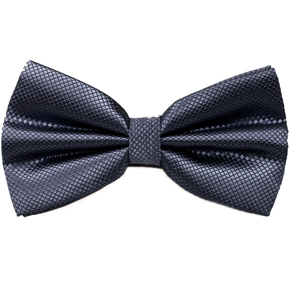 Papillon e Fazzoletto in Raso Grigio