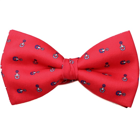 Papillon e Fazzoletto Rosso con Fermacravatta
