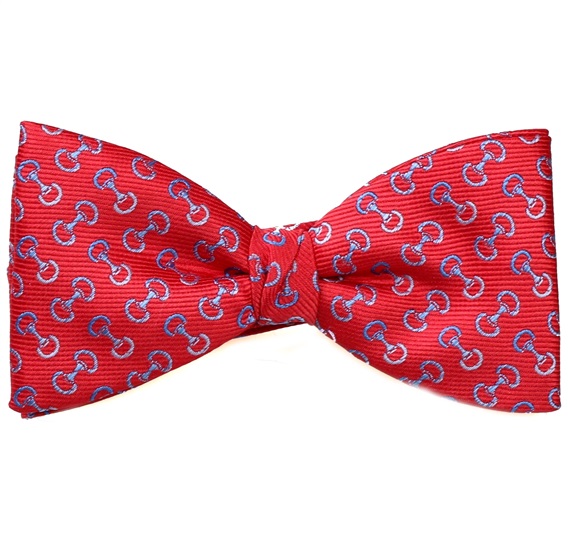 Papillon e Fazzoletto Rosso con Staffe Equitazione Blu