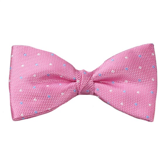 Papillon e Fazzoletto Rosa a Pois