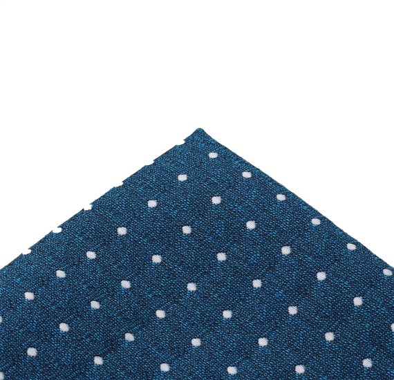 Fazzoletto da taschino Blu Cobalto a Pois